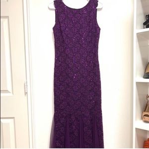 Elegant purple dress